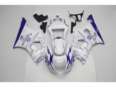 2003-2004 Blue and White Corona Suzuki GSXR 1000 Fairings for Sale