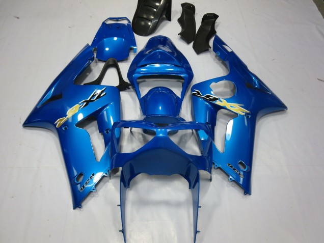 2003-2004 Blue Ninja Kawasaki ZX6R Fairings for Sale 2003-2004 Blue Ninja Kawasaki ZX6R Fairings for Sale