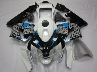 2003-2004 Blue White and Black Splatter Honda CBR600RR Fairings for Sale