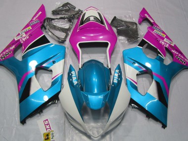 2003-2004 Gloss Blue and Pink Suzuki GSXR 1000 Fairings for Sale