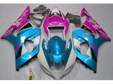 2003-2004 Gloss Blue and Pink Suzuki GSXR 1000 Fairings for Sale