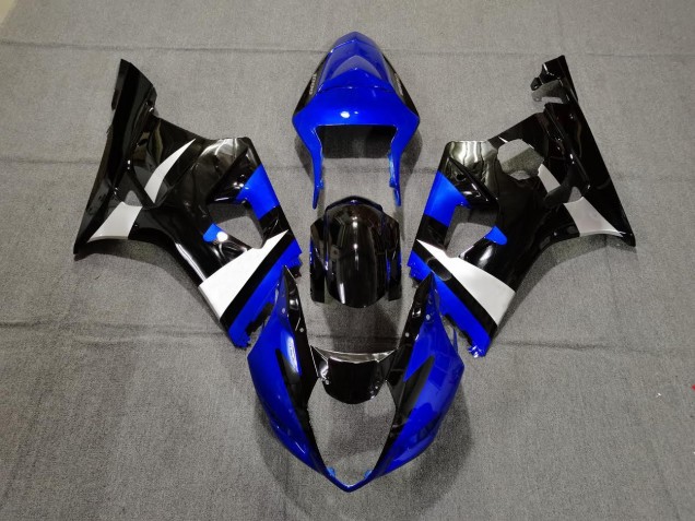 2003-2004 Gloss Blue Black and Silver Suzuki GSXR 1000 Fairings for Sale