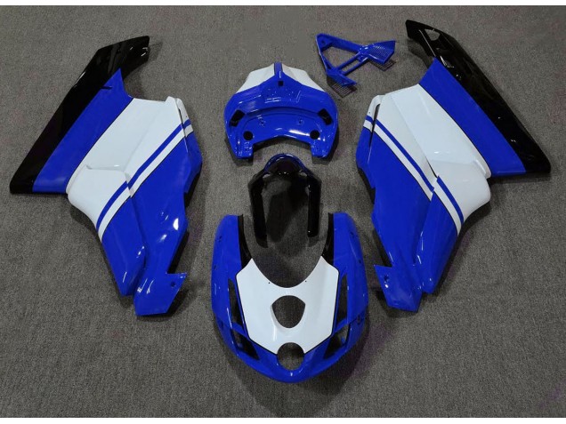 2003-2004 Gloss Blue & White Ducati 749 999 Fairings for Sale 2003-2004 Gloss Blue & White Ducati 749 999 Fairings for Sale