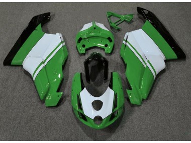 2003-2004 Gloss Green & White Ducati 749 999 Fairings for Sale