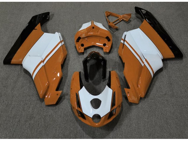 2003-2004 Gloss Orange & White Ducati 749 999 Fairings for Sale 2003-2004 Gloss Orange & White Ducati 749 999 Fairings for Sale