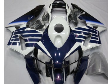 2003-2004 Gloss White & Blue Fade Honda CBR600RR Fairings for Sale