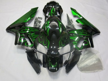 2003-2004 Green Flames Honda CBR600RR Fairings for Sale