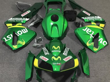 2003-2004 Green Movistar Honda CBR600RR Fairings for Sale