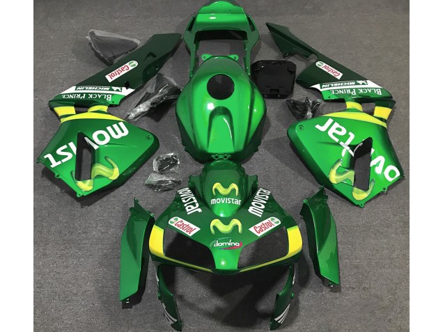 2003-2004 Green Movistar Honda CBR600RR Fairings for Sale 2003-2004 Green Movistar Honda CBR600RR Fairings for Sale