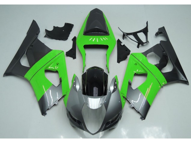 2003-2004 Green Silver and Black Suzuki GSXR 1000 Fairings for Sale