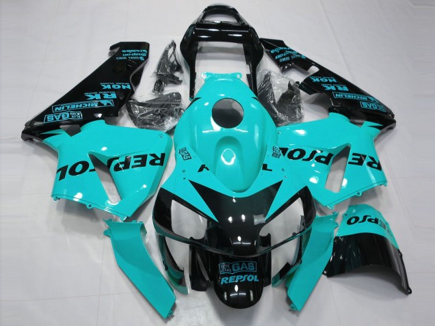 2003-2004 Light Blue Repsol Honda CBR600RR Fairings for Sale 2003-2004 Light Blue Repsol Honda CBR600RR Fairings for Sale