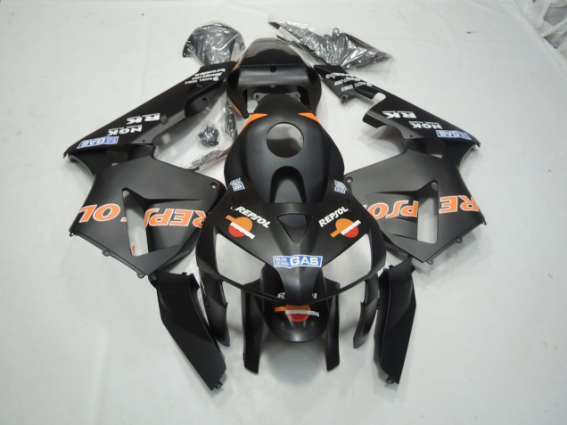 2003-2004 Matte Black Repsol Honda CBR600RR Fairings for Sale 2003-2004 Matte Black Repsol Honda CBR600RR Fairings for Sale