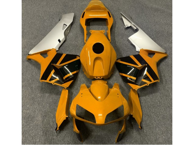 2003-2004 Mustard Yellow & Matte Silver Honda CBR600RR Fairings for Sale 2003-2004 Mustard Yellow & Matte Silver Honda CBR600RR Fairings for Sale