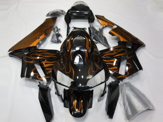 2003-2004 Orange Flames Honda CBR600RR Fairings for Sale 2003-2004 Orange Flames Honda CBR600RR Fairings for Sale