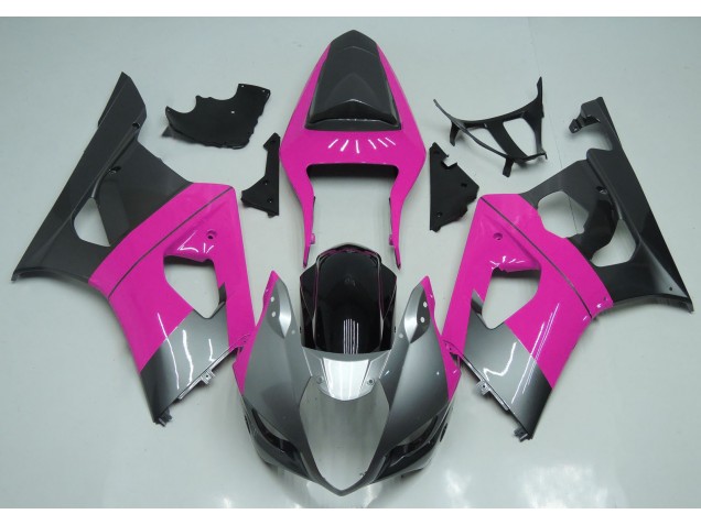 2003-2004 Pink Silver and Black Suzuki GSXR 1000 Fairings for Sale 2003-2004 Pink Silver and Black Suzuki GSXR 1000 Fairings for Sale