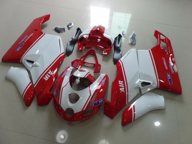 2003-2004 Red and White Ducati 749 999 Fairings for Sale 2003-2004 Red and White Ducati 749 999 Fairings for Sale