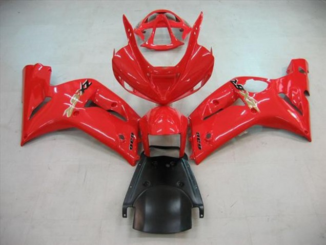 2003-2004 Red Gloss Kawasaki ZX6R Fairings for Sale 2003-2004 Red Gloss Kawasaki ZX6R Fairings for Sale