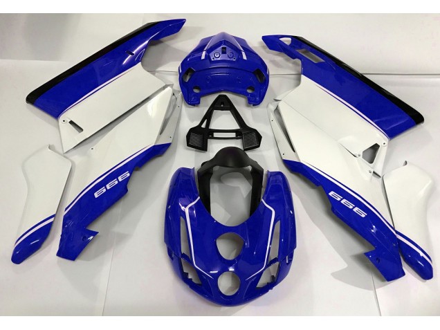 2003-2004 White Blue and Black Ducati 749 999 Fairings for Sale 2003-2004 White Blue and Black Ducati 749 999 Fairings for Sale