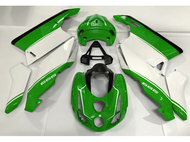 2003-2004 White Green and Black Ducati 749 999 Fairings for Sale 2003-2004 White Green and Black Ducati 749 999 Fairings for Sale