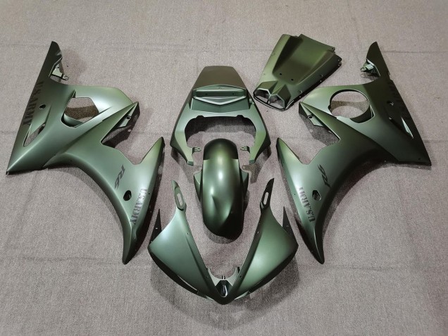 2003-2005 Army Green Yamaha R6 Fairings for Sale 2003-2005 Army Green Yamaha R6 Fairings for Sale