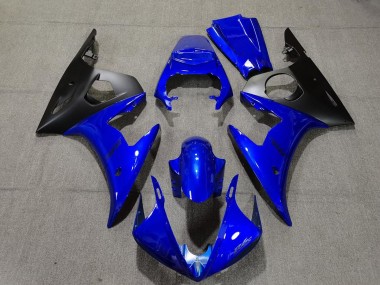 2003-2005 Gloss Blue & Black Yamaha R6 Fairings for Sale