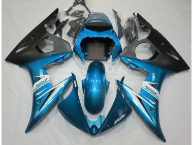 2003-2005 Light Blue & White Yamaha R6 Fairings for Sale