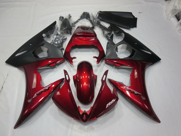 2003-2005 Maroon Red Yamaha R6 Fairings for Sale 2003-2005 Maroon Red Yamaha R6 Fairings for Sale