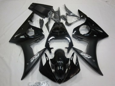 2003-2005 Matte Black White Decal Yamaha R6 Fairings for Sale