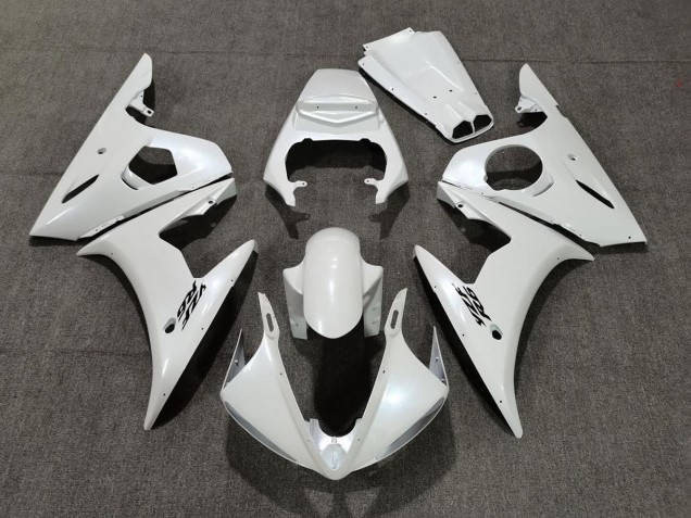 2003-2005 Pearl White Yamaha R6 Fairings for Sale 2003-2005 Pearl White Yamaha R6 Fairings for Sale