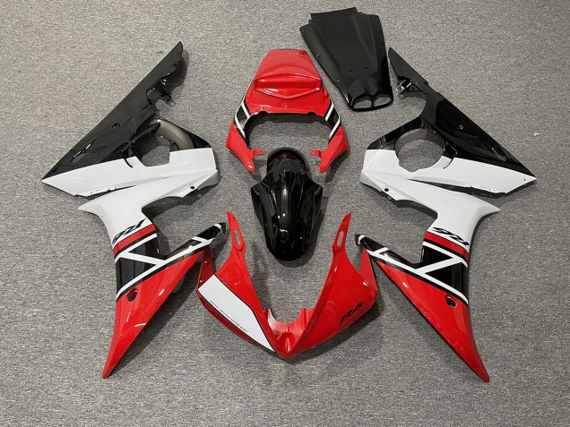 2003-2005 Red White and Black Yamaha R6 Fairings for Sale 2003-2005 Red White and Black Yamaha R6 Fairings for Sale