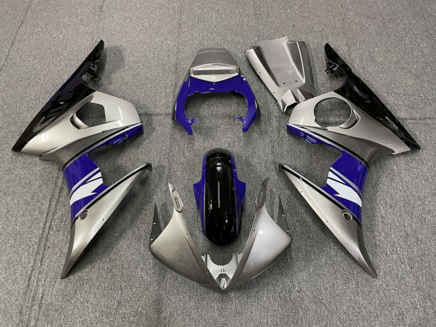 2003-2005 Silver and Purple style Yamaha R6 Fairings for Sale 2003-2005 Silver and Purple style Yamaha R6 Fairings for Sale