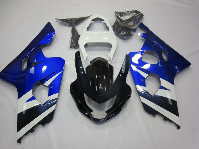 2004-2005 Blue White and Black Suzuki GSXR 600-750 Fairings for Sale