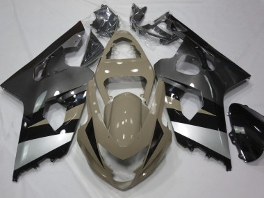 2004-2005 Desert Tan and Silver Suzuki GSXR 600-750 Fairings for Sale