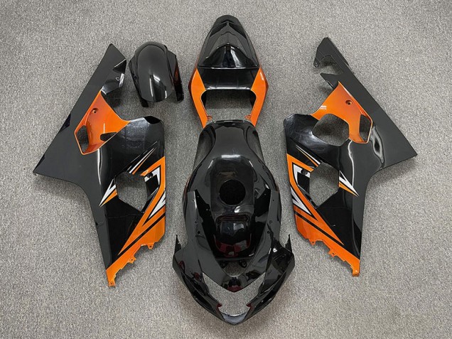 2004-2005 Gloss Black and Orange Suzuki GSXR 600-750 Fairings for Sale 2004-2005 Gloss Black and Orange Suzuki GSXR 600-750 Fairings for Sale