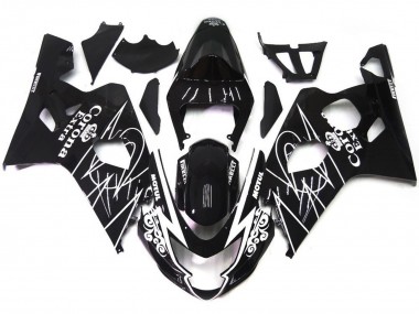 2004-2005 Gloss Black Corona Style Suzuki GSXR 600-750 Fairings for Sale