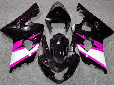 2004-2005 Gloss Black & Pink Suzuki GSXR 600-750 Fairings for Sale