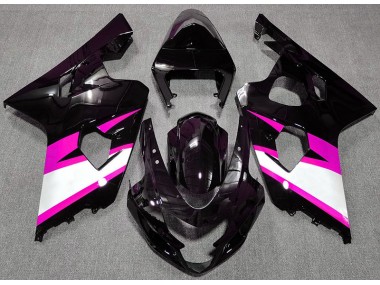 2004-2005 Gloss Black & Pink Suzuki GSXR 600-750 Fairings for Sale
