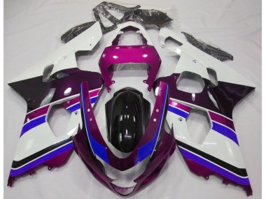 2004-2005 Gloss Pink and Blue Suzuki GSXR 600-750 Fairings for Sale