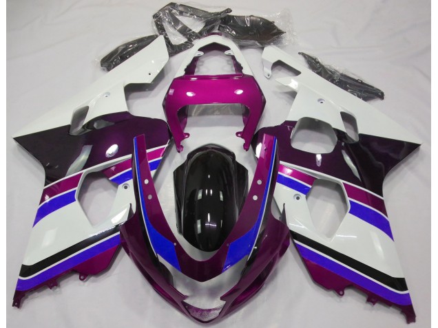 2004-2005 Gloss Pink and Blue Suzuki GSXR 600-750 Fairings for Sale
