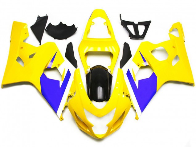 2004-2005 Gloss Yellow and Vibrant Blue Custom Suzuki GSXR 600-750 Fairings for Sale 2004-2005 Gloss Yellow and Vibrant Blue Custom Suzuki GSXR 600-750 Fairings for Sale