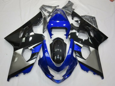 2004-2005 Grey Blue and Black Suzuki GSXR 600-750 Fairings for Sale