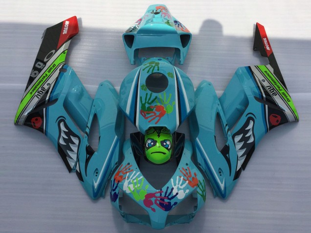 2004-2005 Light Blue Shark Honda CBR1000RR Fairings for Sale 2004-2005 Light Blue Shark Honda CBR1000RR Fairings for Sale