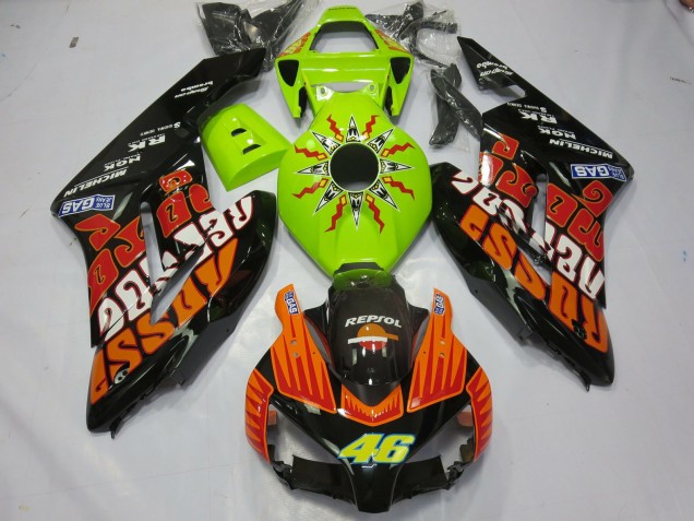 2004-2005 Lime Rossi Honda CBR1000RR Fairings for Sale 2004-2005 Lime Rossi Honda CBR1000RR Fairings for Sale