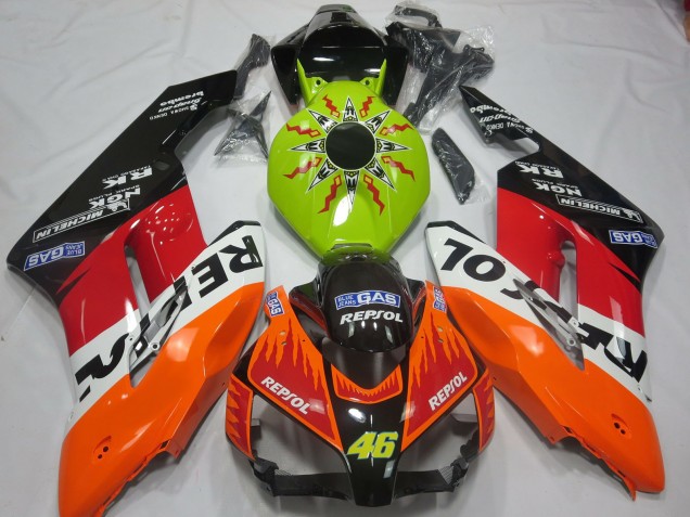 2004-2005 Lime Rossi Repsol Honda CBR1000RR Fairings for Sale 2004-2005 Lime Rossi Repsol Honda CBR1000RR Fairings for Sale