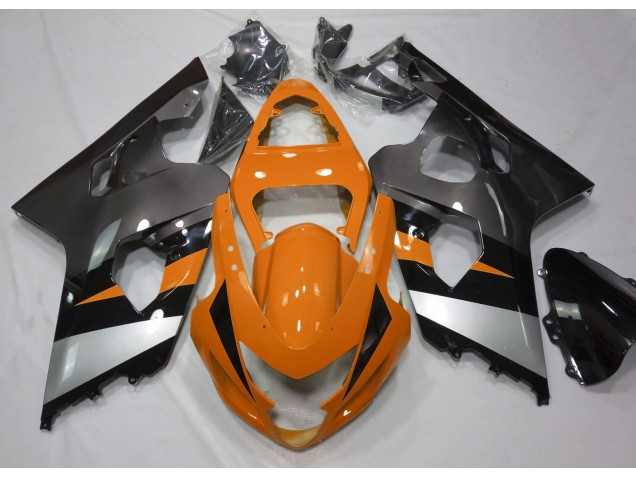 2004-2005 Orange and Silver Suzuki GSXR 600-750 Fairings for Sale 2004-2005 Orange and Silver Suzuki GSXR 600-750 Fairings for Sale