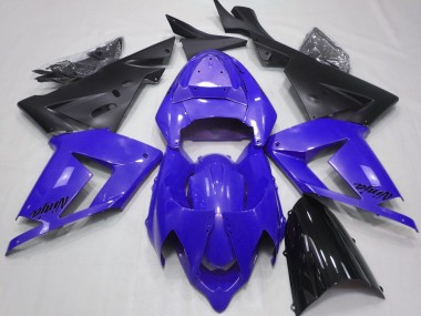 2004-2005 Pearl Blue & Black Kawasaki ZX10R Fairings for Sale