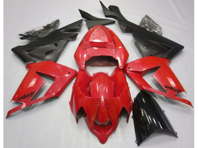 2004-2005 Pearl Red & Black Kawasaki ZX10R Fairings for Sale 2004-2005 Pearl Red & Black Kawasaki ZX10R Fairings for Sale