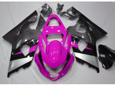 2004-2005 Pink and Silver Suzuki GSXR 600-750 Fairings for Sale