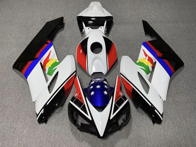 2004-2005 Red and Blue Flag Honda CBR1000RR Fairings for Sale 2004-2005 Red and Blue Flag Honda CBR1000RR Fairings for Sale