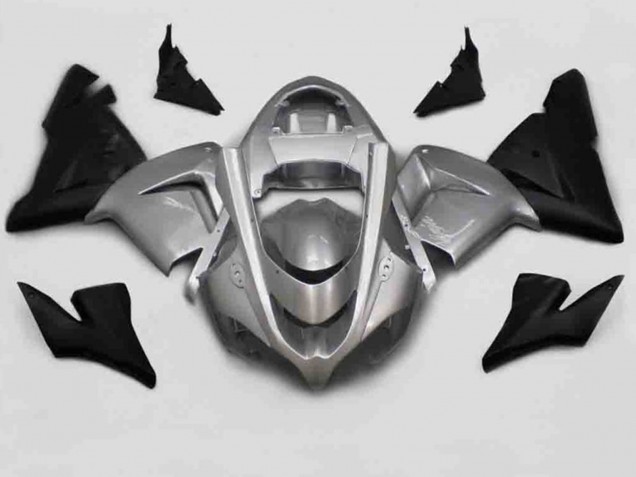 2004-2005 Silver Black Kawasaki ZX10R Fairings for Sale